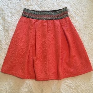 Francesca's Coral Skirt